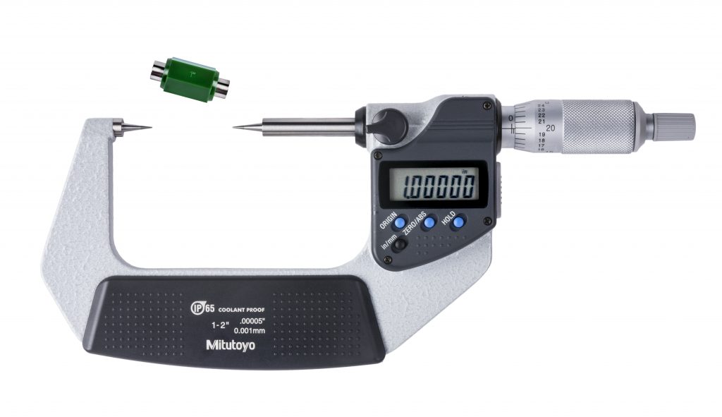 Mitutoyo 342 352 30 Digimatic IP65 Point Micrometer Ratchet Stop 15