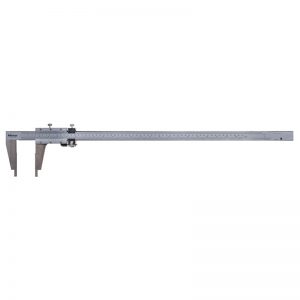 Mitutoyo 160-103 Vernier Caliper with Fine Adjustment and Nib Style Jaw, 0-24"/0-600mm