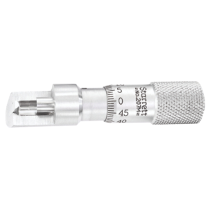 Starrett 207MZ Stainless Steel Can Seam Micrometer, Snub Nose, 0-9.5mm Range