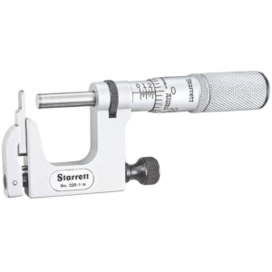 Starrett 220XFL-1 Mul-T-Anvil Micrometer, Friction Thimble, 0-1" Range
