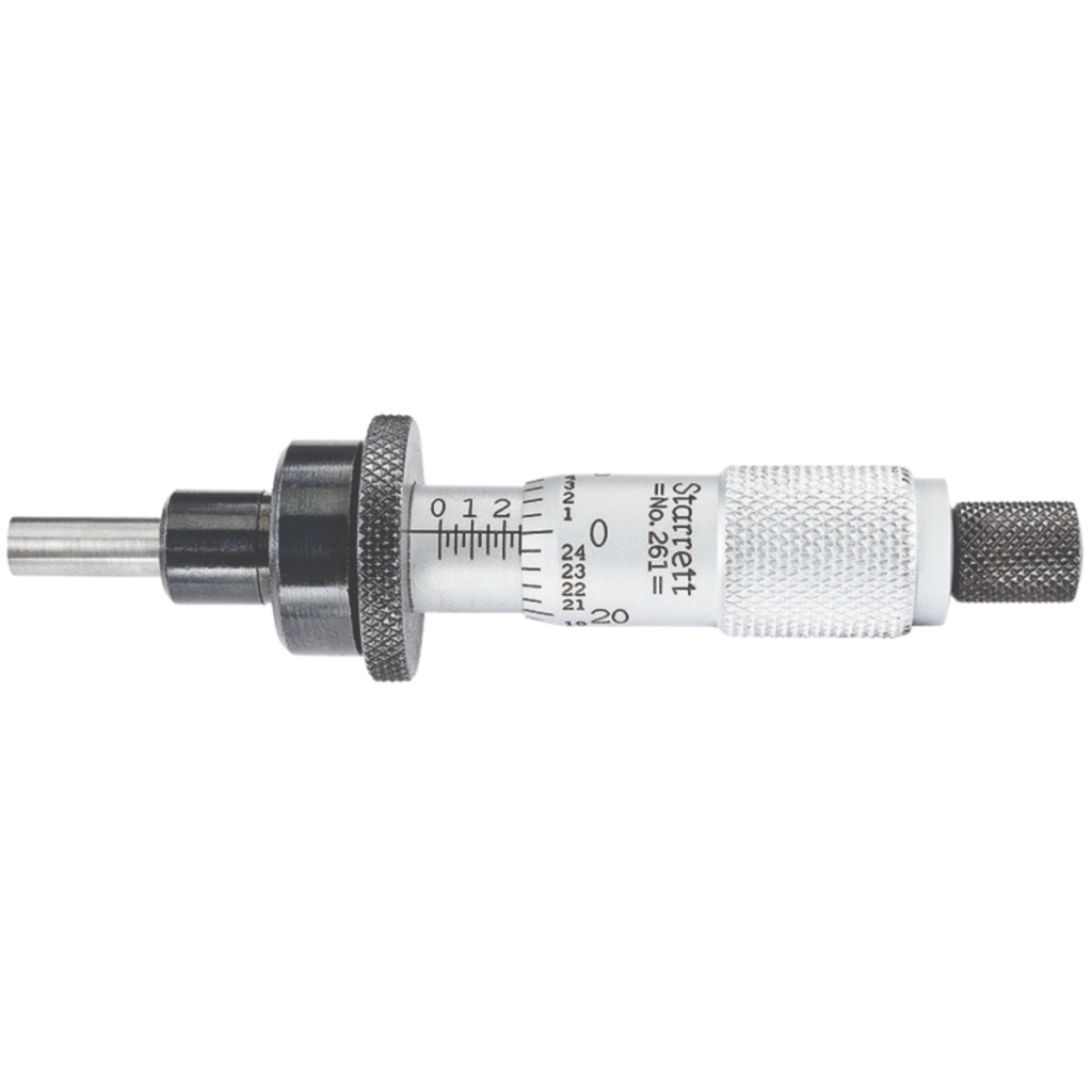 Starrett 261L Plain Thimble Micrometer Head, 01/2" Range, .001" Master Gage & Tool Co.