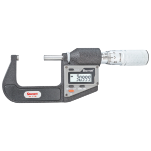 Starrett 3732MEXFL-50 Electronic LCD Outside Micrometer, Metric, 25-50mm Range