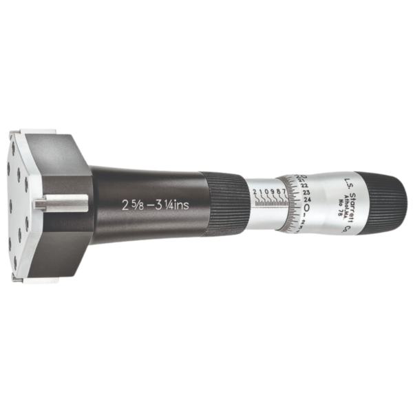 Starrett 78XTZ-314 Inside Bore Gage Micrometer, 2-⅝-3-¼”, 0.00025”