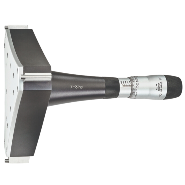 Starrett 78XTZ-8 Inside Bore Gage Micrometer, 7-8”, 0.00025”