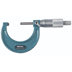 Mitutoyo 103-138 Mechanical Outside Micrometer, Ratchet Stop, 25-50mm