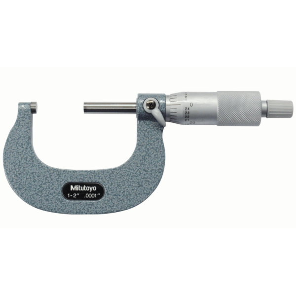 Mitutoyo 103-262 Mechanical Outside Micrometer, 1-2"
