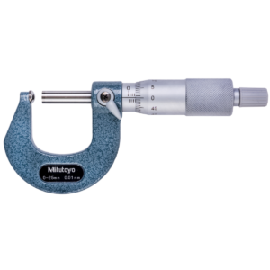 Mitutoyo 115-115 Mechanical Tube Micrometer, Flat Spindle, Ratchet Stop, 0-25mm