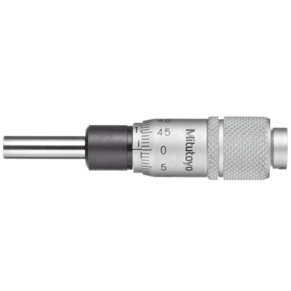 Mitutoyo 148-104 Mechanical Micrometer Head, Plain Stem Flat, 0-13mm
