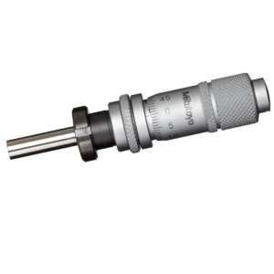 Mitutoyo 148-121 Mechanical Micrometer Head, Spindle Lock, Flat Stem, 0-13mm