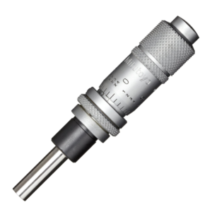 Mitutoyo 148-122-10 Mechanical Micrometer Head, Spindle Lock, Flat Stem, 0-0.5"