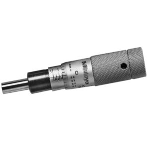 Mitutoyo 148-501 Mechanical Micrometer Head, Zero-Adjust Thimble, Plain Stem, 0-.5"