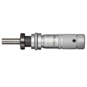 Mitutoyo 148-504 Mechanical Micrometer Head, Zero-Adjust Thimble, Spindle Lock, 0-13mm