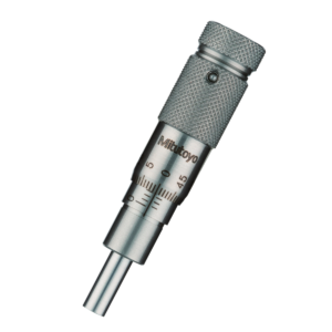 Mitutoyo 148-511 Mechanical Micrometer Head, Zero-Adjust Thimble, Plain Stem, 0-.5"
