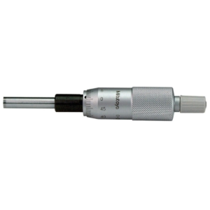Mitutoyo 150-192 Mechanical Micrometer Head, Ratchet Stop, Plain Stem, 0-25mm
