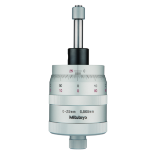 Mitutoyo 152-390 Bidirectional Micrometer Head, Floating Thimble, Non-Rotating, 0-25mm