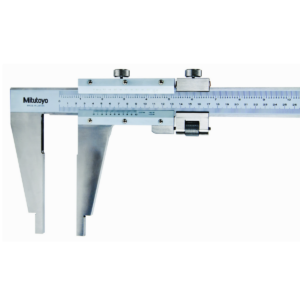 Mitutoyo 160-124 Vernier Caliper with Fine Adjustment and Nib Style Jaw, 0-12"