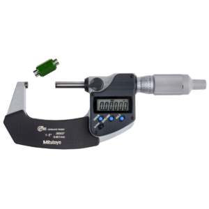 Mitutoyo 293-345-30 Digimatic IP65 Outside Micrometer, Ratchet Thimble, 1-2"/25.4-50.8mm