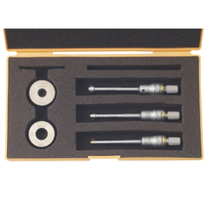 Mitutoyo 368-916 Holtest 3-Point Internal Micrometer Set, .275-.500"