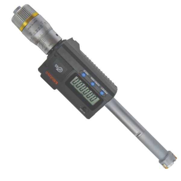 Mitutoyo 468-265 Digimatic Holtest 3-Point Micrometer, .650-.800″/ 16.51-20.32mm