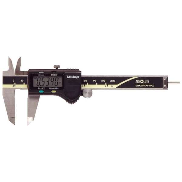 Mitutoyo 500-170-30 Absolute AOS Digimatic Caliper with SPC, .075" Rod Depth Bar, 0-4"/100mm