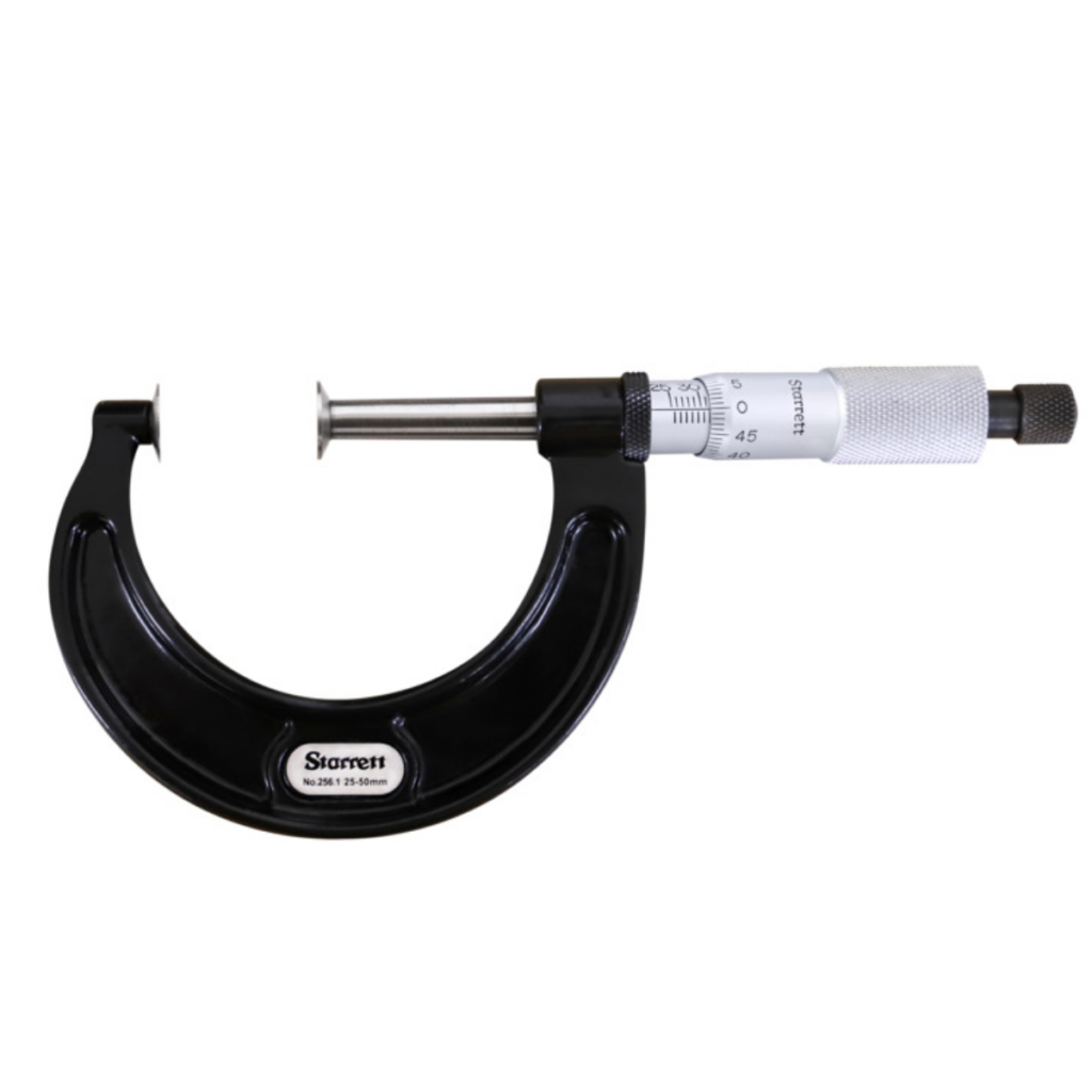Starrett 256 1MRL 50 Disc Micrometer 0 50mm Range