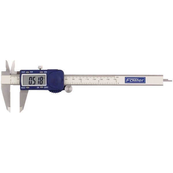 Fowler 54-101-600-1 Xtra-Value Cal Electronic Caliper with Super Large Display, 0-6”/0-150mm