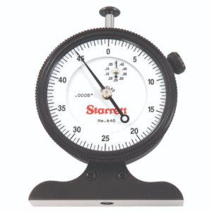 Starrett 640JZ Dial Depth Gage, 0-½” Range