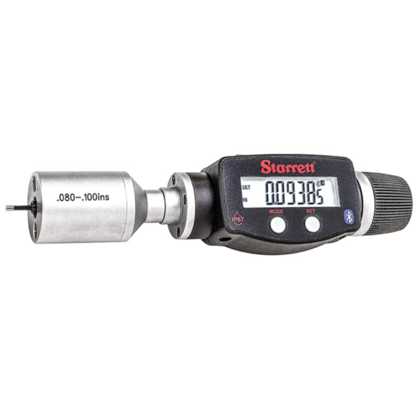 Starrett 770BXTZ-100 Electronic 2-Point Contact Internal Micrometer, .080-.100” Range