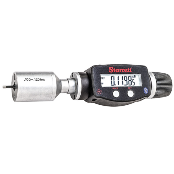 Starrett 770BXTZ-120 Electronic 2-Point Contact Internal Micrometer, .100-.120” Range