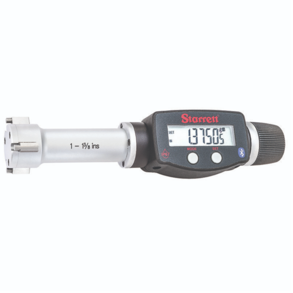 Starrett 770BXTZ-138 Electronic 3-Point Contact Internal Micrometer, 1-1-3/8” Range