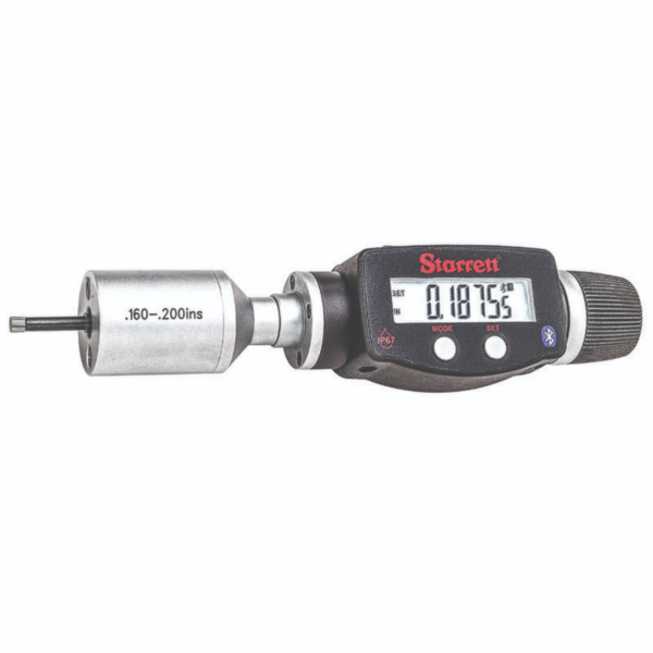 Starrett 770BXTZ-200 Electronic 2-Point Contact Internal Micrometer, .160-.200” Range