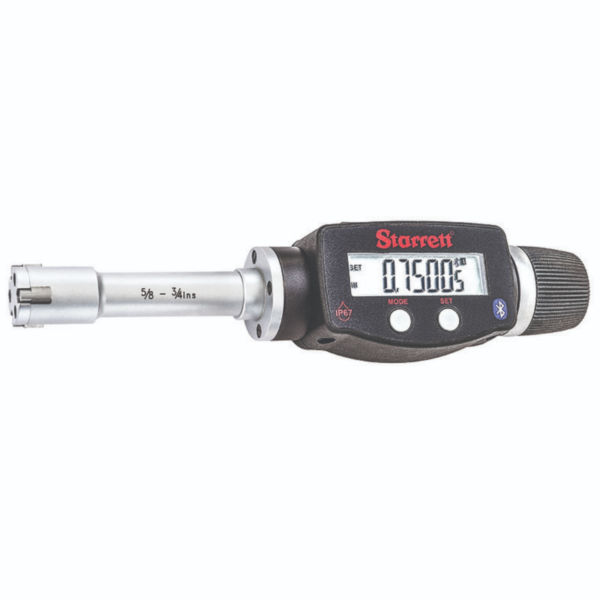 Starrett 770BXTZ-750 Electronic 3-Point Contact Internal Micrometer, 5-8-3/4” Range